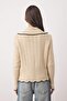 Stone Turn-Down Collar Pointelle Fitted Knitwear Cardigan Twoaw26Hi00073 - 8