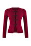 Bordo Premium/Özel İplikli Fitted/Vücuda Oturan Aksesuar Detaylı Triko Hırka TWOAW26HI00201 - 5
