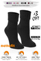 6-9 and 9-12 Years Old Thermal Wool Winter Girls' Knitted Socks (3 Pairs) - 2