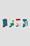 4 Pairs of Cotton Boys' Socks - 2
