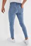 Men's Slim Fit Stretch Fabric Jeans Ice Blue - 4