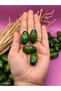 17X25 mm Khaki Green Oval Wooden Beads (50 Grams 18 Pieces) Macrame Bag Wooden Hole Diameter 6 mm - 2