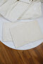 Merinos Double Sleeping Set with Inner Filling Comforter Bedspread Double-Sided Cream Set - 5