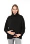 Myra4280 سويت شيرت للحمل بسحاب - أسود - 2