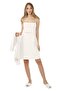 Myra9652 Lace Breastfeeding Nightgown with Front Division and Morning Dress - Ecru - 2
