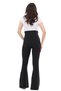 Myra8230 Gathering Ribbed Seasonal Spanish Leggings with Adjustable Waist for Pregnant Women - 4