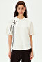 Lace-Up Crew Neck Regular Knitted T-Shirt - 2