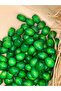 15X18 mm Green Oval Wooden Beads (50 Grams 40 Pieces) Macrame Bag Design Board Hole Diameter 7 mm - 3