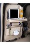 Multifunction Car Rear Seat Storage Bag Dining Table Organizer Pouch - 2
