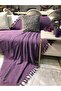 Renge Color Hand Tied Plum Sofa Cover, Multi-Purpose Cover, Pique 180*200 cm - 5