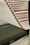 Cotton Kitchen Oven Towel - Special Pattern, Checkered, Washable Crow's Feet, 35x50 Cm - 2