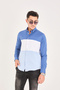 Partial Cotton Lycra Slim Fit Men's Shirt - 2