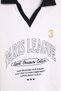 Paris Text Printed Polo Neck Crop T-Shirt White - 2