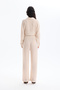 Elastic Waist Textured Trousers Stone - 5