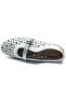 Feles Hole Stone Detailed Women's Ballerina Shoes Silver - 4