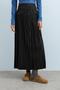 Front Button Pleated Skirt Smoked - 2