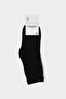Unisex Children's 2-Piece Basic Black-White Socks