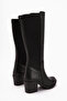 Sesen Women's Black Diver Boots with Stretch Fabric Detail and Flexible Conch - 3