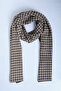 وشاح تريكو منقوش بنقشة Houndstooth - 3
