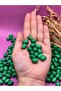 12X8 mm Green Oval Pasta Wooden Beads Twisted Sleeve (50 Gram 114 Pcs) Hole Diameter 3 mm Macrame Jewelry - 2