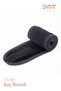 Set of 2 Black 100% Cotton Hair and Makeup Bands – Bandana, Sports, Yoga, Spa and Skincare Band Set - 6
