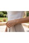 Gold Color Xuping Women's Steel Bracelet with Zircon Stone Detail Round Ring - 4