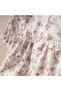 Newborn Baby Girl Daisy Cotton Dress, Triangle Neck, Headband, Lace Woven Baby Dress Set - 3