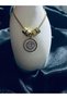Gold Color Zircon Stone Stainless Steel Special Design Necklace - 3