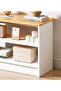 Multipurpose Use Home Office Desk Desktop Bookshelf Living Room Storage Rack Simple Table Display St - 3