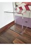 Multipurpose C Shaped Side Table Transparent Design Acrylic Coffee Table Snacks Table Bedside Table - 2