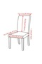 Geometric Design Dining Room Wedding Banquet Large Elastic Chair Slipcover High Back Stretchable Cha - 3