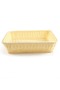 1-Piece Handmade Bamboo Rattan Rectangular Fruit Basket Food Storage Bowls Service Tray Kitchen Orga - 3
