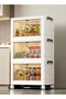 3 Pack Stackable Moveable Premium Plastic Storage Bins Organizer for Storage with Lids Storage Boxes - 4