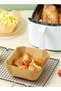 100 Pieces Paper Plate Set Non-Stick Oil-Proof Food Grade Air Fryer Disposable Natural Parchment Pap - 4