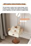 Multipurpose Use Modern Minimalist Design Solid Wood Bedside Table with Microfiber Leather Wrapped T - 3