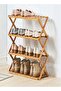 4 Tier Portable Multipurpose Foldable Bamboo Shoe Rack