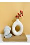 3-Pieces Modern Design Nordic Minimalism Donut Circle Ceramic Vase for Home Decoration - 5