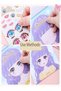 20 Pieces Cotton Dolls Change into Stickers Cute Cartoon Girls Educational Toys Stickers Books Set f - 2