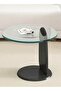 Multipurpose Use Stylish Mid Century Luxury Round Edges Tempered Glass and Premium Wood Coffee Table - 5