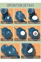 2-Pieces 3 in 1 Household Automatic Portable Dumpling Maker Double Head with Press Mold Make Quick a - 4