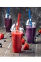 100 Pieces Multipurpose Use Disposable Glass Thickened Transparent Plastic Cup with Lid 360 ml - 2