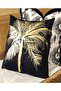Shining Flower Design Cushion Covers Decor Throw Pillow Cover Gold Leaves Printed Decorative Pillowc - 2