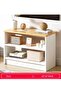 Multipurpose Use Home Office Desk Desktop Bookshelf Living Room Storage Rack Simple Table Display St - 5