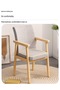 Multifunction Mid Century Modern Dining Chair Armrest Side Upholstered Accent Chair Cushioned Sofa D - 4