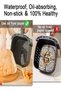 100 Pieces Paper Plate Set Non-Stick Oil-Proof Food Grade Air Fryer Disposable Natural Parchment Pap - 5