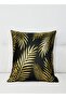 Shining Leaf Printed Design Cushion Covers Decor Throw Pillow Cover Gold Decorative Pillowcase Cushi