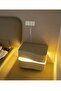 Modern High Gloss One Touch Switch Night Light LED Nightstand with 2 Storage Drawers - 3