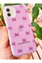 iPhone 11 Case Purple Glitter Bow Pattern Colorful Shiny Shock-Absorbing Cover - 6