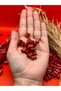 10 mm Red Cut Tube Wooden Beads (50 Grams 190 Pieces) Hole Diameter 2 mm Macrame Design Jewelry - 2