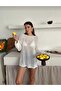 تونيكي مريح بأكمام طويلة وياقة قارب ومزخرف - 2